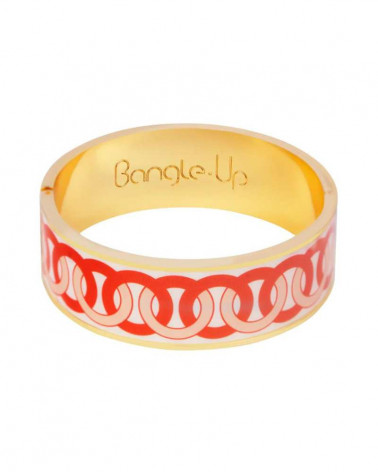 Bracelet Ring Print Orange Tonic - Bangle up