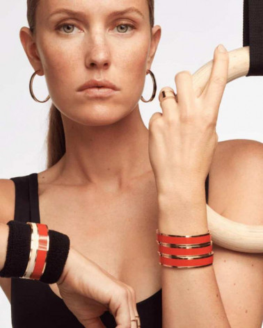 Bracelet à Fermoir Bangle Ovale Tangerine - Bangle up
