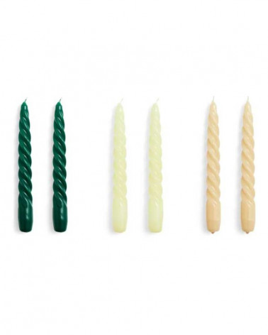 Bougies Twist Set de 6 - HAY