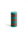 Bougie Colonne Vert et Marron Petit - HAY