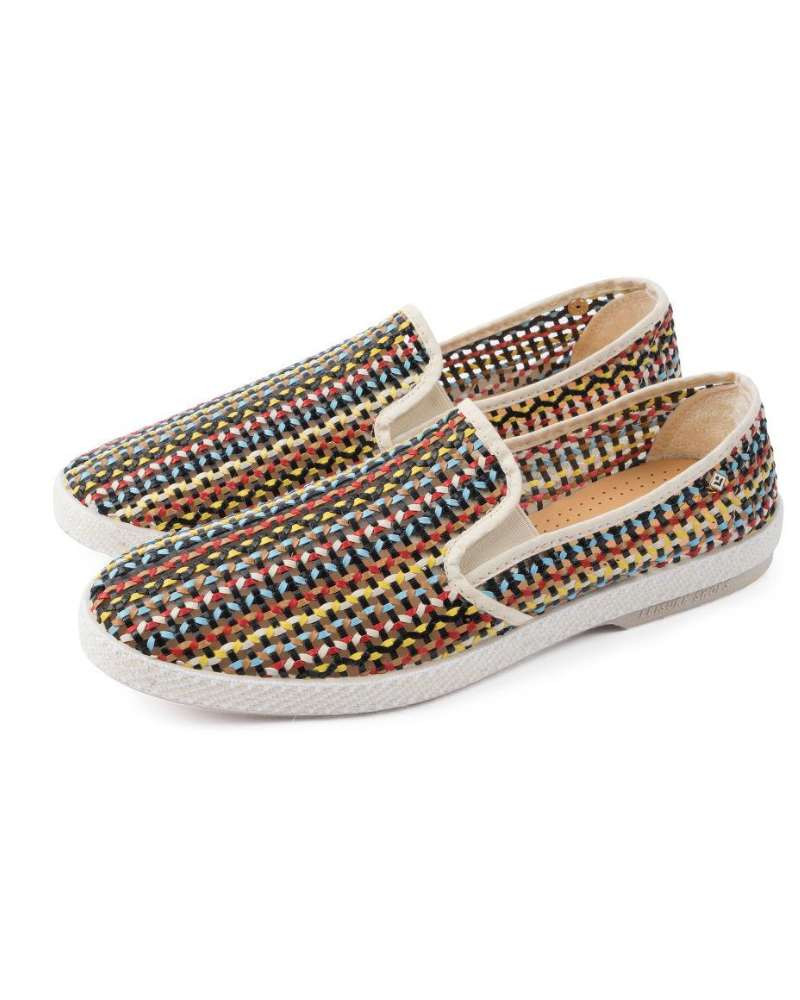 Chaussures Mocassin en tissu tréssé ajouré Lord - Rivieras