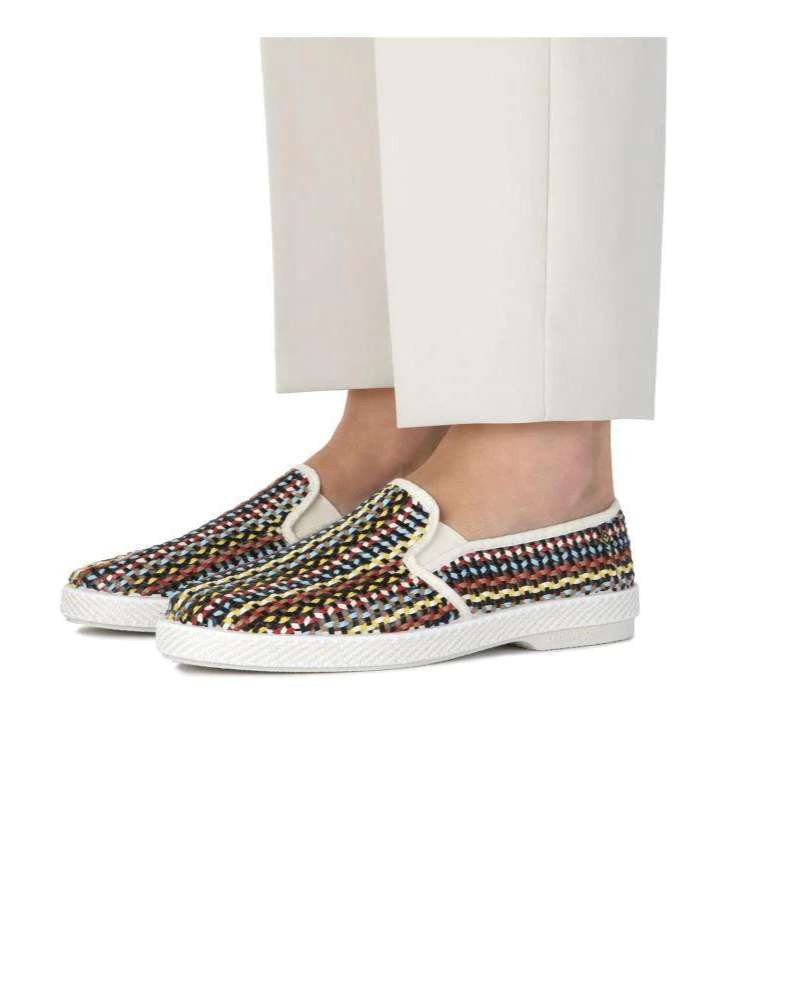 Chaussures Mocassin en tissu tréssé ajouré Lord - Rivieras