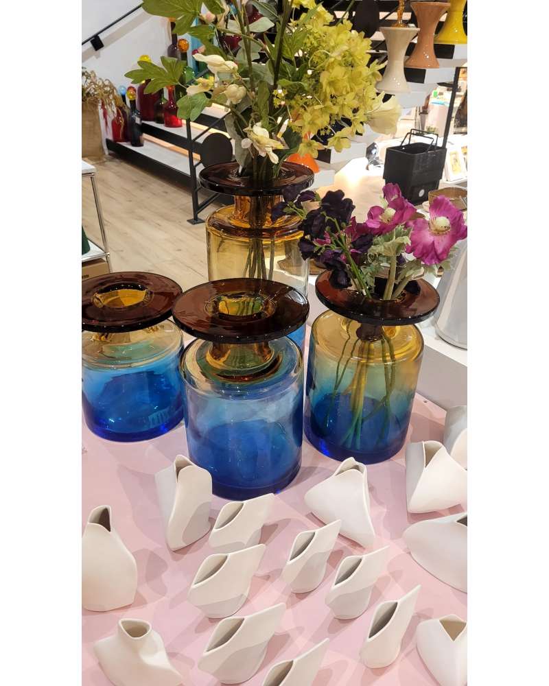 Vase Wind&fire H14 Bleu Fonce - Serax
