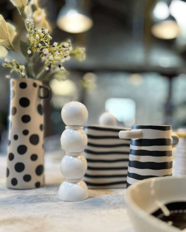Vase Rayée en Grès - Asa