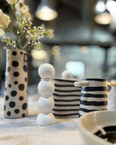 Vase Rayée en céramique - Asa