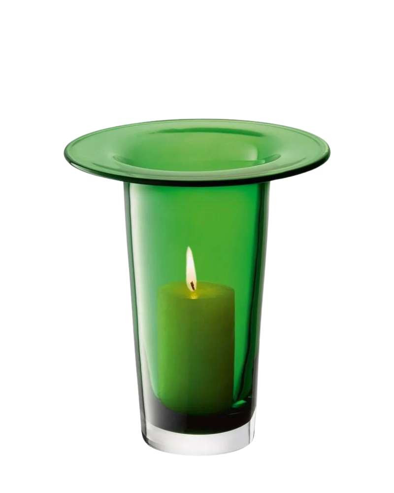 Vase/lanterne Victoria à la silhouette conique en verre - LSA