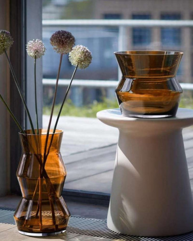 Vase Sculpt en Verre soufflé à la bouche - LSA