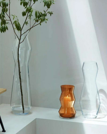 Vase Sculpt en Verre soufflé à la bouche - LSA