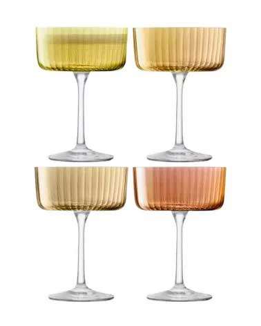Verres Gems à Champagne/Cocktail 230ml Assortis x 4 - LSA