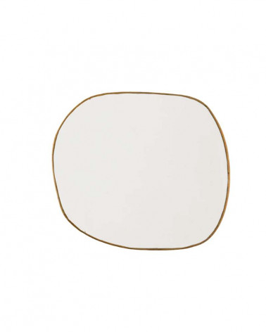 Miroir en laiton serti main AME - Caravane