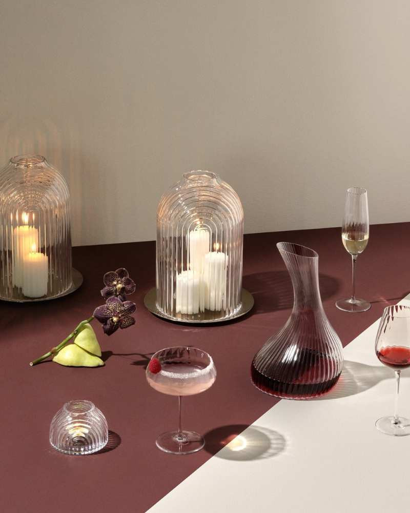 Bougeoir Ilo - Nude Glass