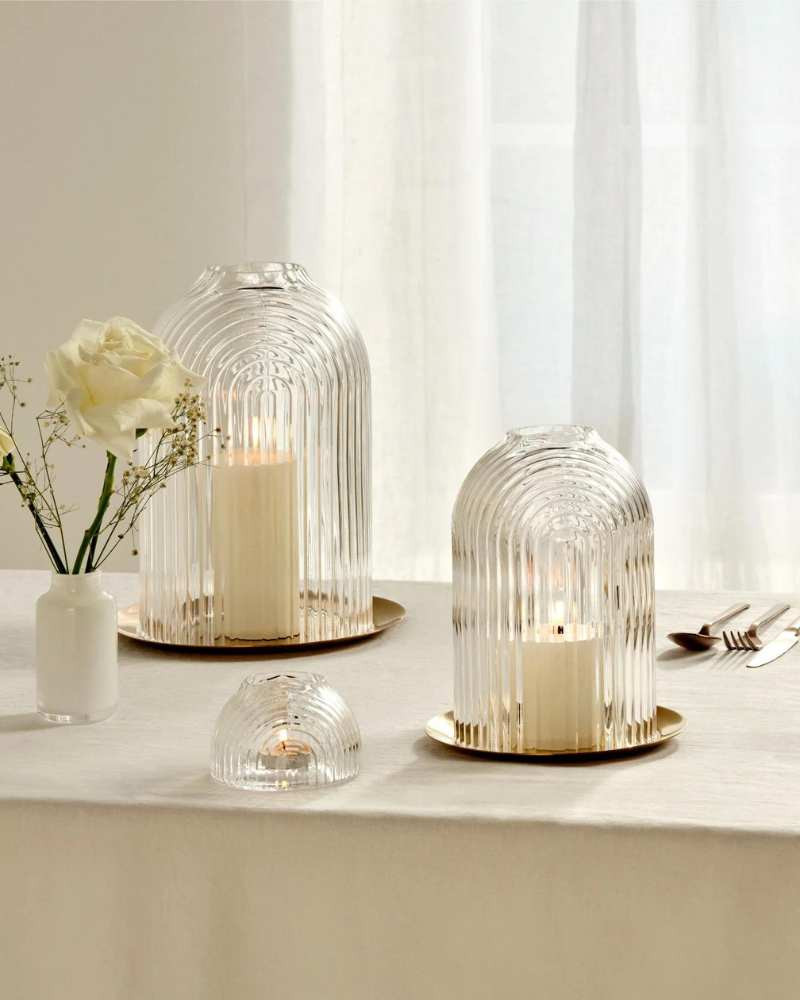 Bougeoir Ilo - Nude Glass