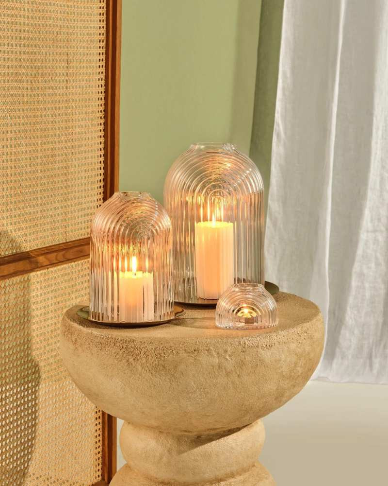 Bougeoir Ilo - Nude Glass