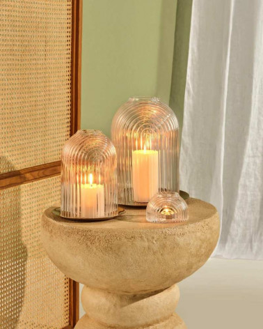 Bougeoir Ilo - Nude Glass
