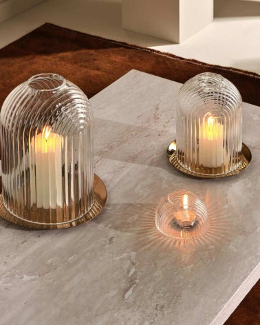 Bougeoir Ilo - Nude Glass