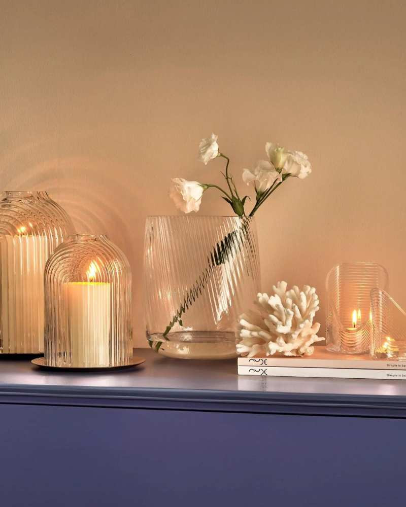 Bougeoir Ilo - Nude Glass