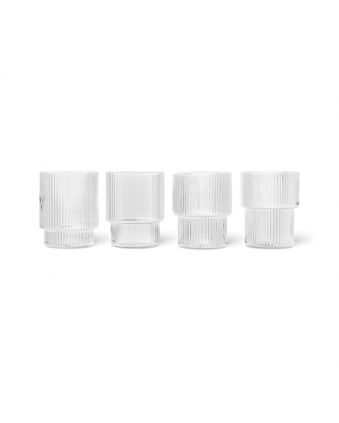 Verres Ripple X 4 - Ferm Living