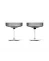 Ripple Coupes à Champagne /Champagne Saucer Grey - Ferm Living