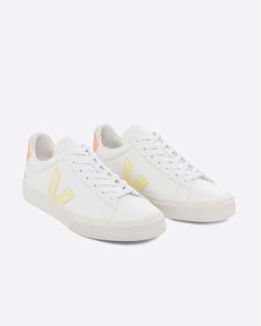 Sneakers V-10 CWL LEATHER WHITE SUN PEACH - Veja
