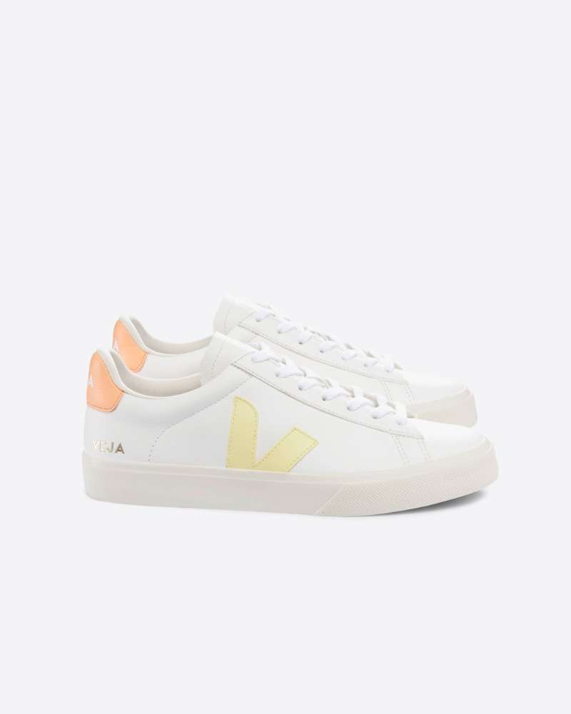 Sneakers V-10 CWL LEATHER WHITE SUN PEACH - Veja