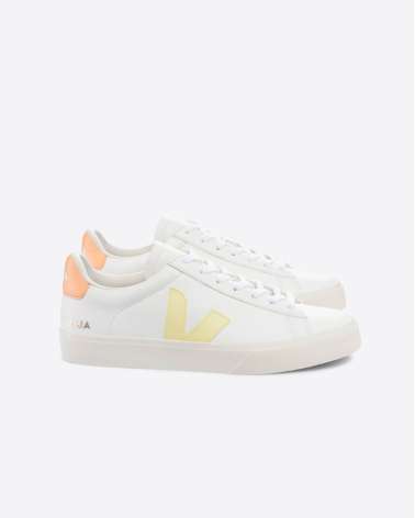 Sneakers V-10 CWL LEATHER WHITE SUN PEACH - Veja