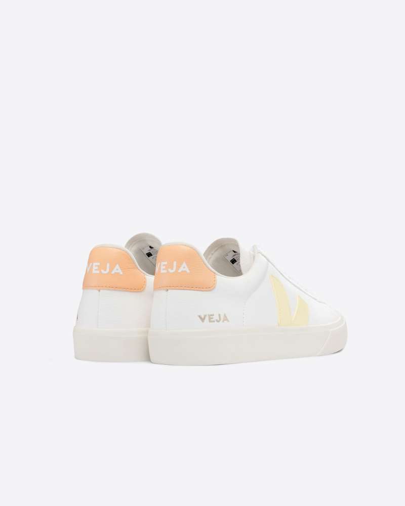 Sneakers V-10 CWL LEATHER WHITE SUN PEACH - Veja