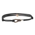 Bracelet Cordon Me Argent Vieilli Noeud Couliss