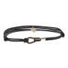 Bracelet Cordon Me Argent Vieilli Noeud Couliss