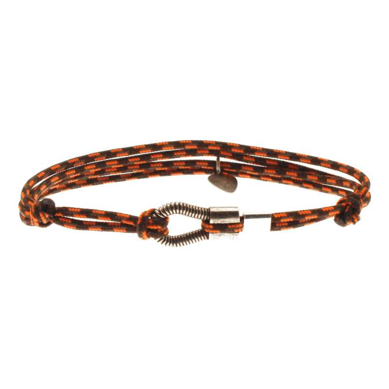 Bracelet Cordon Me Argent Vieilli Noeud Couliss