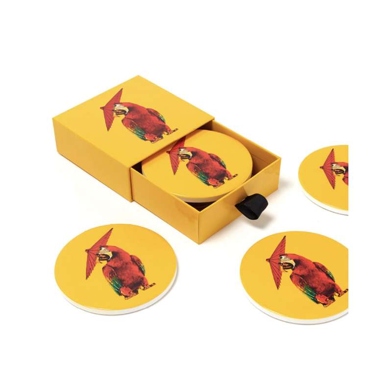 Set de 4 dessous-de-verre en céramique - Ganzgaï