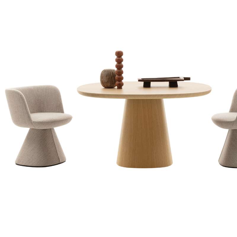 Chaise rembourrée  avec accoudoirs Flair O' - B&B Italia