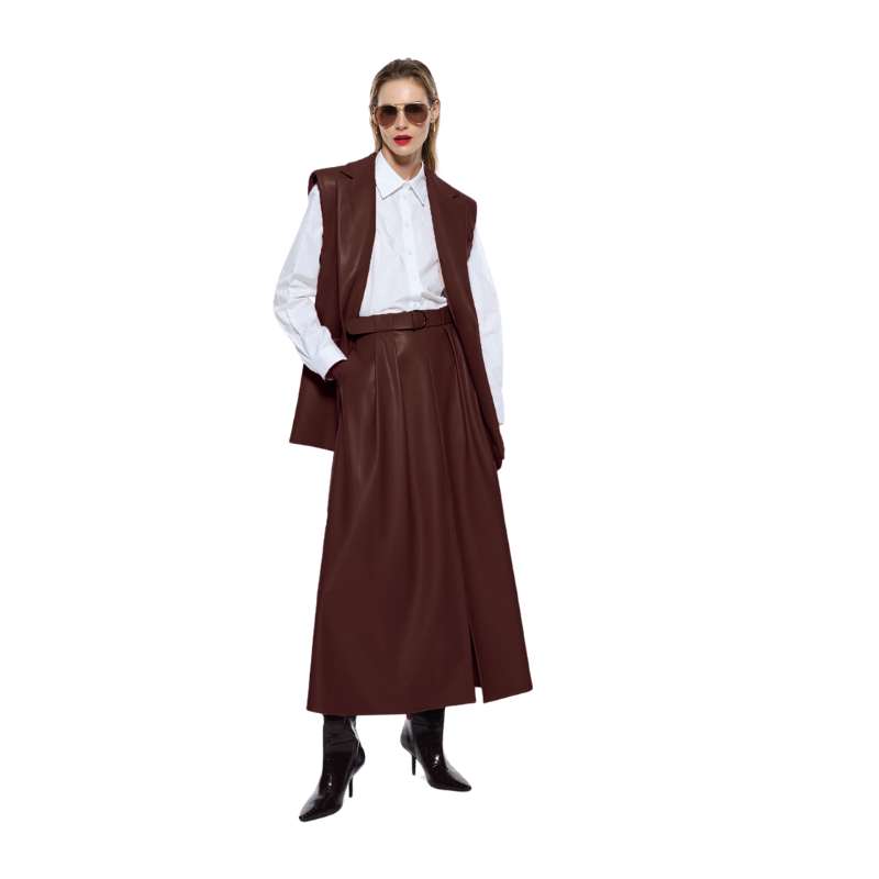 Jupe longue en similicuir - Imperial