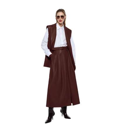 Jupe longue en similicuir - Imperial