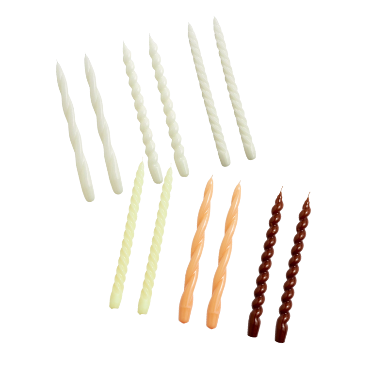 Set de 6 bougies Long Mix - Hay