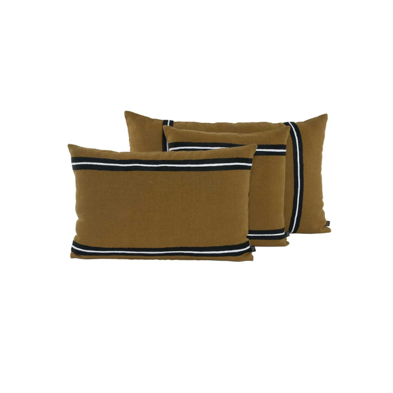 Housse de coussin/Housse d'édredon en lin lavé Skagen - Haomy