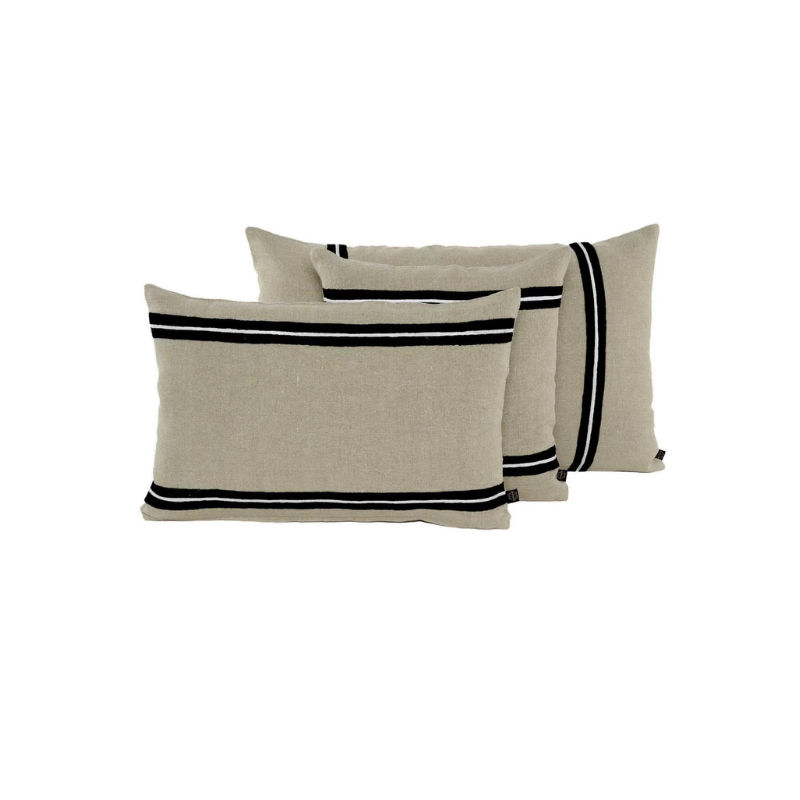 Housse de coussin/Housse d'édredon en lin lavé Skagen - Haomy