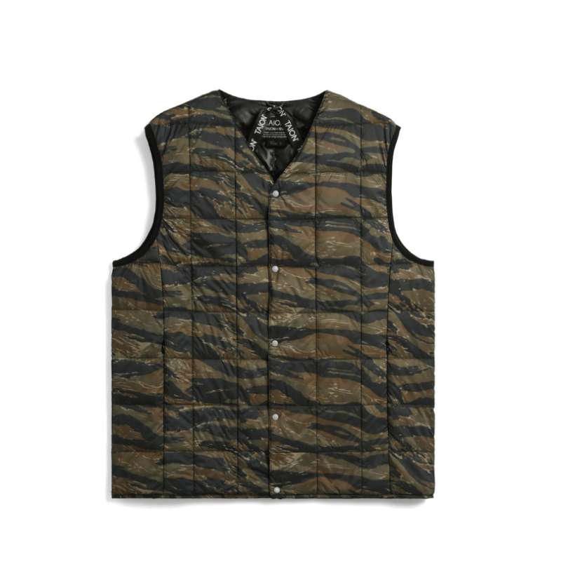 Gilet matelassé mixte sans manches V Neck Button - Taion