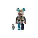 Sculpture Bearbrick 100+400% Jean-michel Basquiat