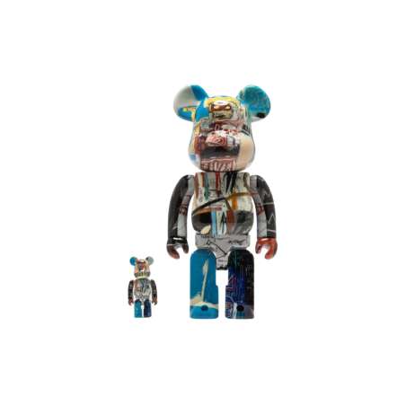 Sculpture Bearbrick 100+400% Jean-michel Basquiat