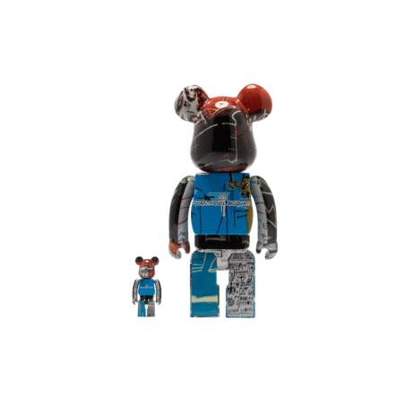 Sculpture Bearbrick 100+400% Jean-michel Basquiat