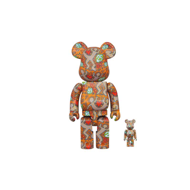 Sculpture Bearbrick Keith Haring 400% + 100% - MediCom Toy