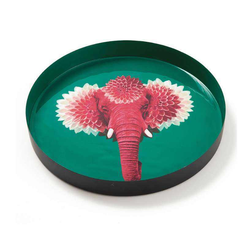 Plateau rond en fer - Ganzgaï