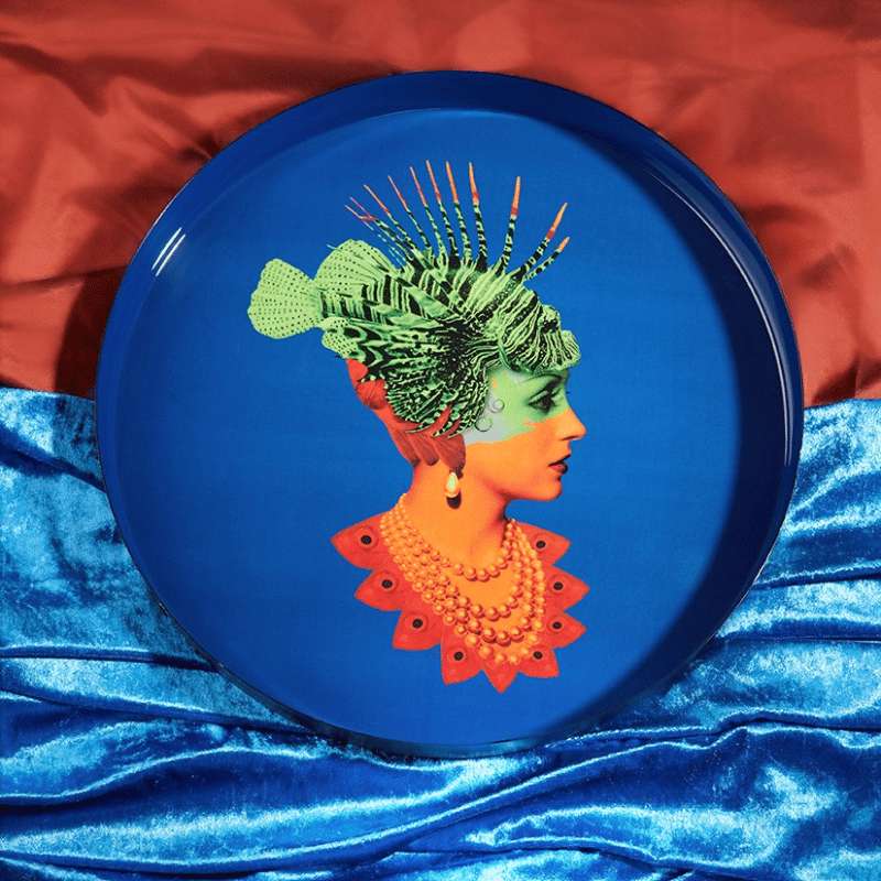 Plateau rond en fer - Ganzgaï