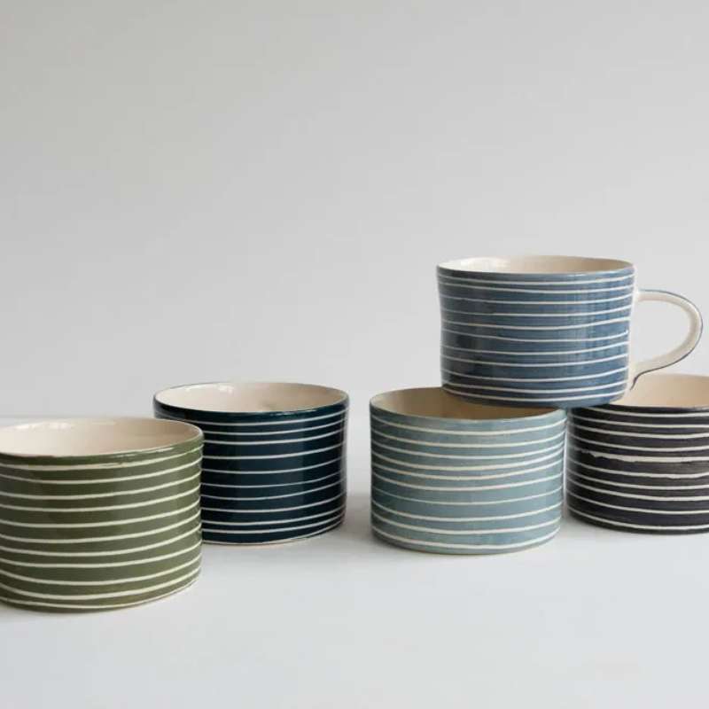 Mug Musango Sgrafitto Stripe