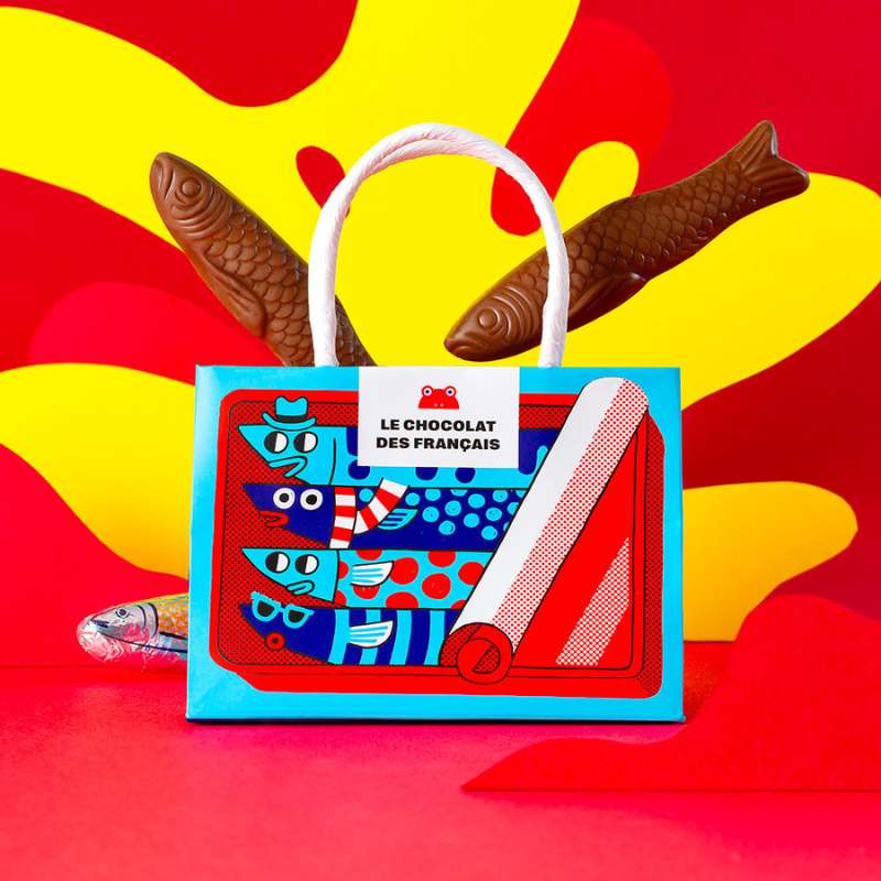 Mini Sac 4 Sardines Choco Lait