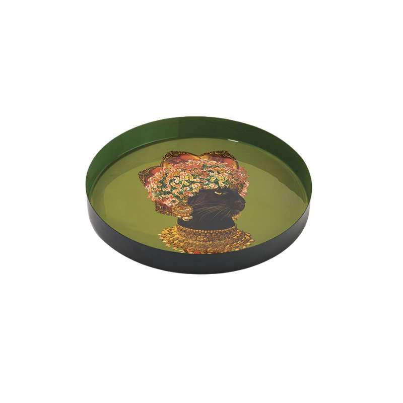 Plateau rond en fer - Ganzgaï