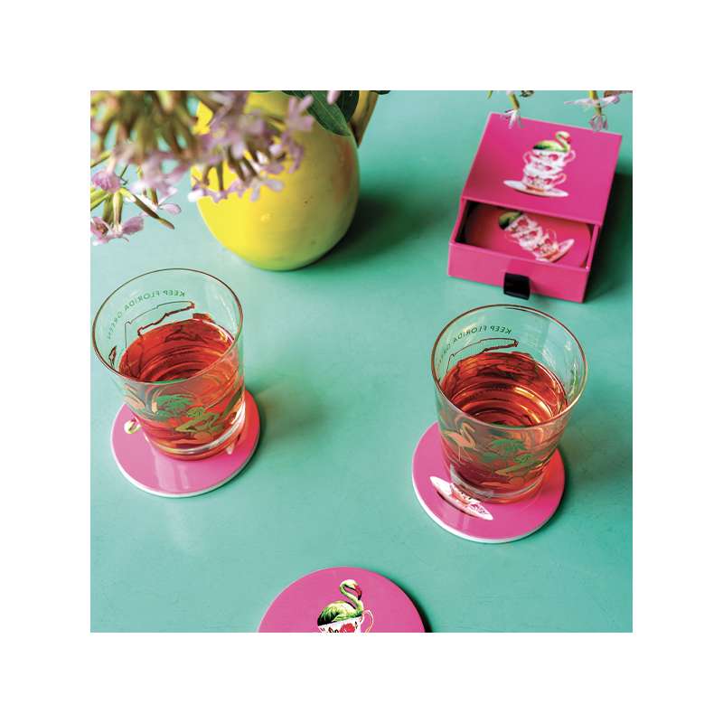 Set de 4 dessous-de-verre en céramique - Ganzgaï