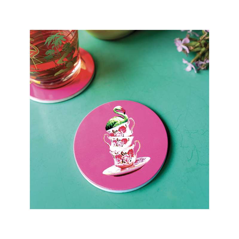 Set de 4 dessous-de-verre en céramique - Ganzgaï