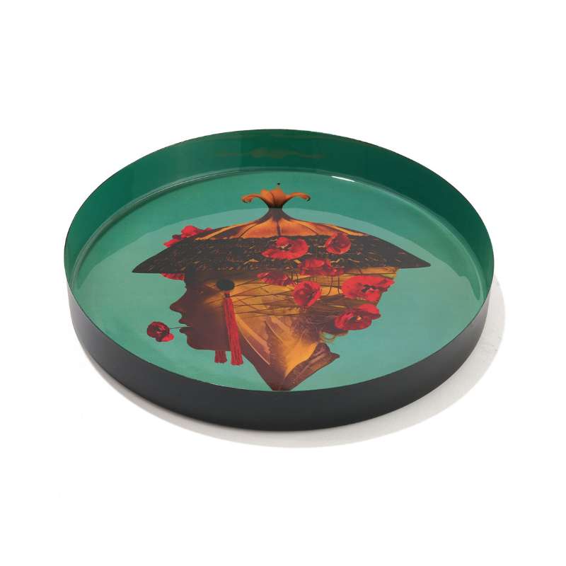 Plateau rond en fer - Ganzgaï