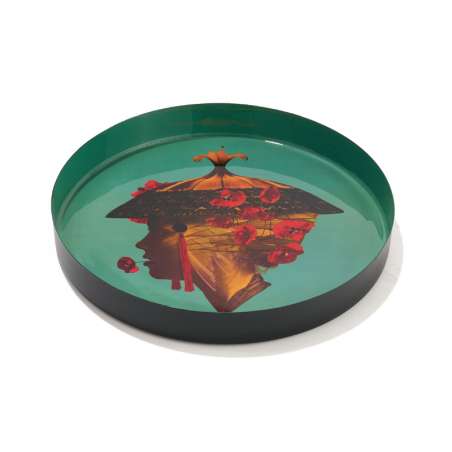 Plateau rond en fer - Ganzgaï